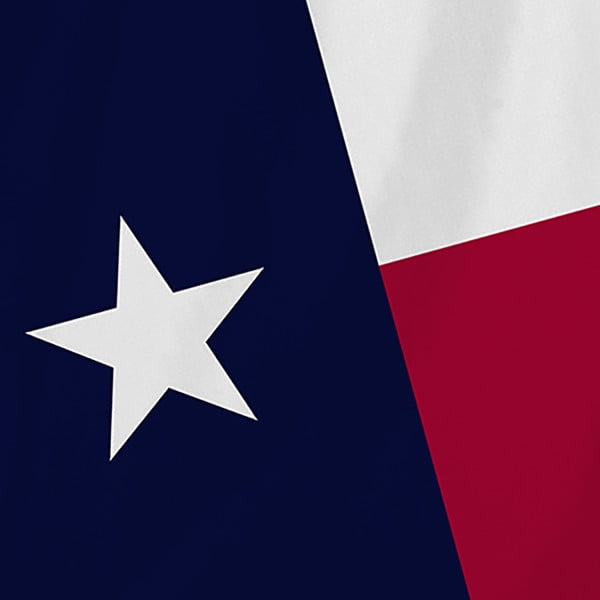 3x5ft Printed Nylon Betsy Flags Texas State Flag, Grommeted