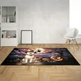 thumbnail image 2 of Spooky Halloween Night Witch Shiba Inu Glowing Pumpkins Indoor Rug Shibas Dog Lovers Gifts Idea Carpet Living Bed Room Sofa Home Decor - 12015, 2 of 5