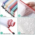 thumbnail image 3 of 80 Pcs A3 Size Mesh Zipper Pouch Plastic File Zipper Bags with Label Pocket 16.9x12.4 in Waterproof Receipt Organizer for Document Travel Home Office School Storage Supplies (Vivid Colors), 3 of 6