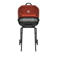 thumbnail image 3 of Americana Walk-A-Bout Charcoal Original Square Grill-100% Pre-Assembled Portable Steel, Red, 3 of 12