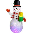 thumbnail image 1 of Inflable Navidad Muñeco Nieve 1.5m Decoracion Luz Led, 1 of 7