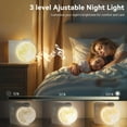 thumbnail image 3 of Moon Light Alarm Clock for Heavy Sleepers with 10 Light Effects, 10 Nature Sounds, 15 Ringtones, Timer & Snooze, 3 of 9