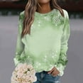 thumbnail image 2 of Christmas Sweatshirts For Women Round Neck Casual Long Sleeve Pullover Tops Winter Clothes, 2 of 9