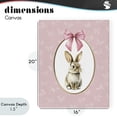thumbnail image 4 of Stupell Industries Cottage Ribbon Border Bunny Canvas Art, 16 x 20, by Christine Simpson Art, 4 of 8