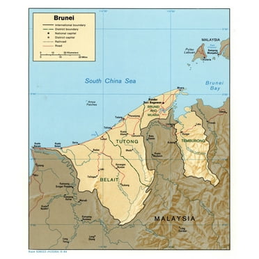 Palmetto Posters 24x28 Laminated Poster: Large detailed political map ...