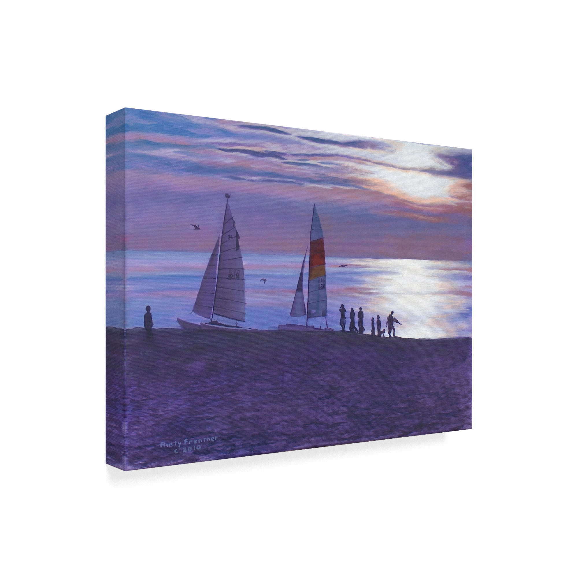 Trademark Fine Art 'Weco Beach' Canvas Art by Rusty Frentner