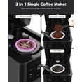 thumbnail image 2 of Suodoka Iced and Hot Single Serve K-Pod Coffee Maker, 6-14 oz Brew Sizes, 30oz Removable Water Tank, 2 in 1 Coffee Machine with Reusable Filter, Black, New, 2 of 6