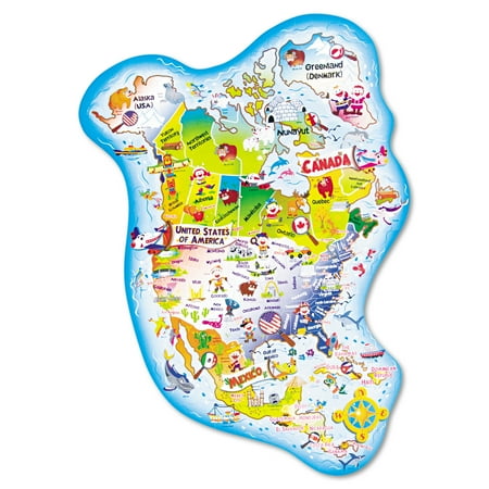 Chenille Kraft Giant North America Map Floor Puzzle