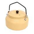 thumbnail image 4 of Tetera ligera, portátil, con mango ergonómico y textura exquisita, ideal para el hogar, cafeterías, camping al aire libre, color amarillo crema., 4 of 14