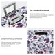 thumbnail image 3 of Fotbe music Skull record mike Funda Protectora para Equipaje, Antirrayones y Resistente a la Suciedad, Compatible con Maletas de 18 a 32 Pulgadas-Large, 3 of 7