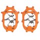 thumbnail image 4 of 1 par de tacos antideslizantes para bolsa de hielo, pinzas para nieve de 24 dientes con transporte (L), color naranja, 4 of 9
