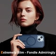 thumbnail image 6 of Magnetic for iPhone 15 Case, [Compatible with MagSafe],[Strong N52 Magnets] iPhone 15 Phone Case with [2Pcs Tempered Glass Screen Protectors][10FT Military Grade Protection] (K-Blue), 6 of 14
