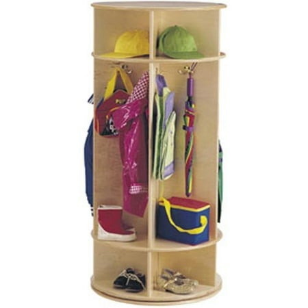 Jonti-Craft Revolving Wooden Standing Coat Rack