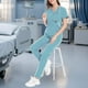 thumbnail image 2 of Uniforme de Enfermería Jinwen Scrub Set Top Jogger Pants Azul Claro M, 2 of 4