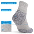 thumbnail image 2 of FlyFlise Men 3 Pairs Athletic Cotton Socks Outdoor Sports Casual Crew Socks for Hiking Trekking Walking, 2 of 8