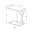 thumbnail image 3 of Accent Table C-shaped End Side Snack Living Room Bedroom Metal Grey, 3 of 11