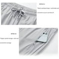 thumbnail image 5 of Casual Pants Stretchy Work Joggers - Lightweight Quick Dry Sweatpants with Zipper Pockets, Elastic Waist Lounge Trousers for Women Men, 5 of 6