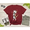 thumbnail image 2 of Cute Funny Dancing Cat Kitty Kitten Music Note For Men Women T-shirt Cat Lover Funny Cat Shirt Cat Lover Cat Owner Gift Pet Lover Shirt, 2 of 8