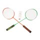 thumbnail image 2 of Juego de raquetas de bádminton con esponja elástica de alta calidad, agarre cómodo, raqueta de bádminton de aleación de acero y 3 volantes., 2 of 14