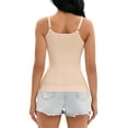 thumbnail image 3 of REFINED ATTIRE Women's Adjustable Straps Cami Tummy Control Slimming Tops No Trace Shaping Camisoles S Beige, 3 of 6