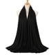 thumbnail image 3 of Hiyab de seda grande liso Maxi bufanda chal cabeza abrigo verano elegante Negro Yuyangstore bufandas de hijab para mujeres musulmanas, 3 of 8