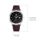 thumbnail image 2 of Reloj para hombre, correa de cuero noctilucente, reloj de pulsera de cuarzo analógico, calendario para caballeros, reloj impermeable kenally EL1972-04, 2 of 2