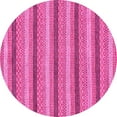 thumbnail image 1 of Ahgly Company Indoor Round Abstract Pink Modern Area Rugs, 7' Round, 1 of 4
