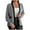 Grey, variant on Women's Autumn Winter Knitted Cardigan Long Sleeve Casual Lazy Style Fashionable Sweater Jacket Cozy Comfortable Soft Warm