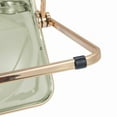 thumbnail image 5 of LeisureMod Lawrence Modern Acrylic Folding Chair With Gold Metal Frame Set of 4 in Amber, 5 of 11