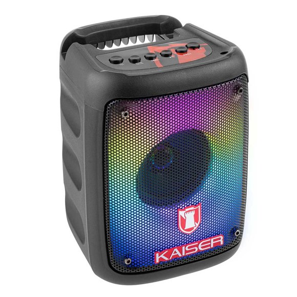 BAFLE KAISER KSW-7003 3 PUL LUZ FLAMA Y NEON RECARGABLE BT NEGRO negro 1 Kaiser KSW-7003