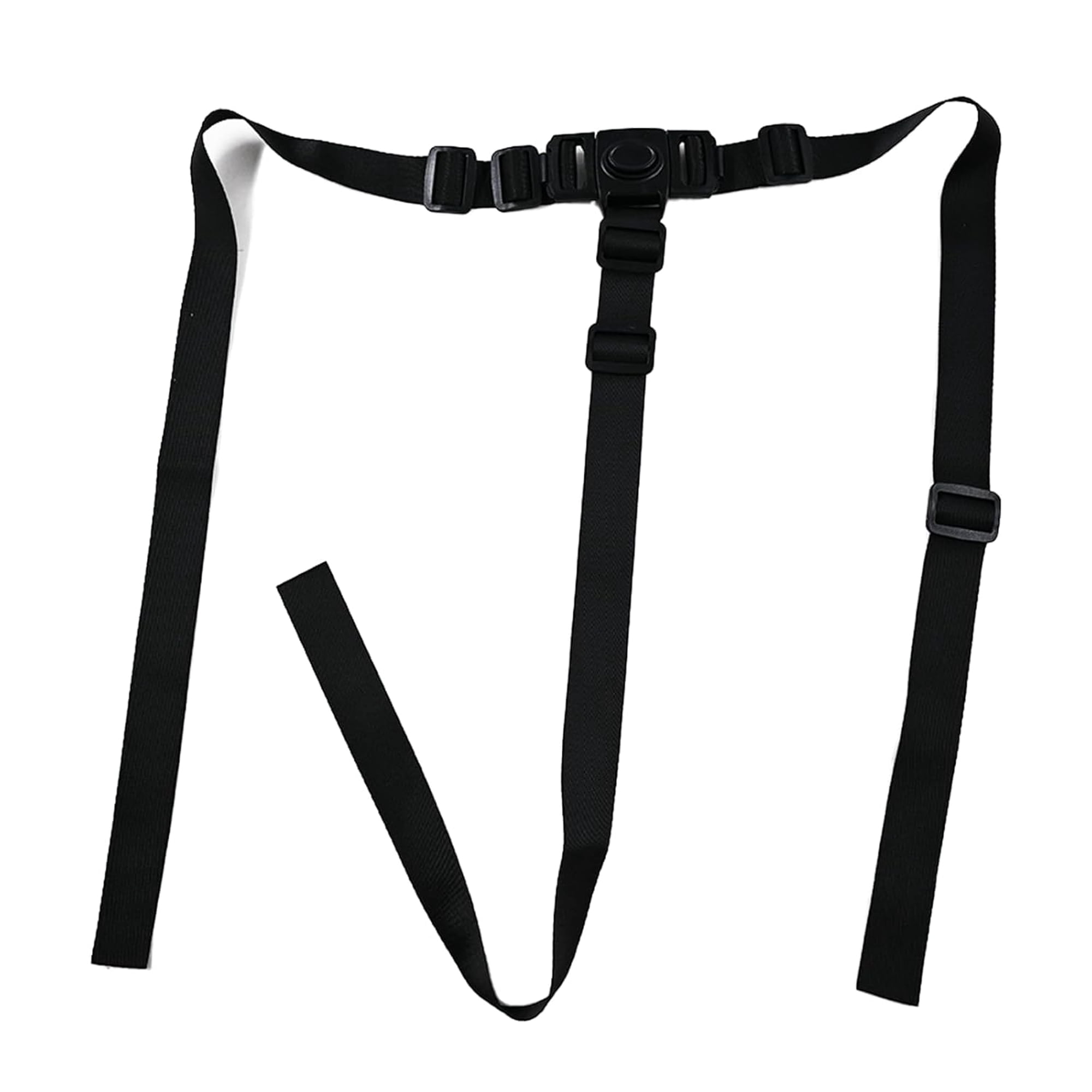 LADYGYM Universal 3-Point Harness Seat Strap for Kids, Adjustable High Chair Harness Belt Replacement for High Chair/Pushchair/Stroller (Black)