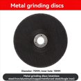 thumbnail image 2 of Kit de 12 Discos de Corte de 75 mm para Amoladora Angular de 10 mm de Diámetro, Hoja de Circular de Metal, Disco de Lijado Plano y Almohadillas de Lijado., 2 of 5