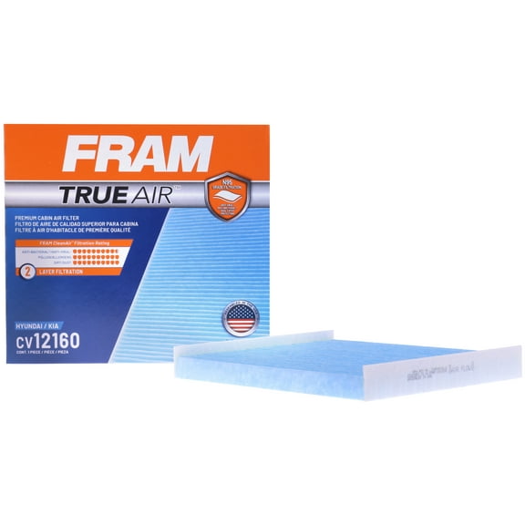 FRAM CV12160 TrueAir Premium Cabin Air Filter with N95 Grade Filter Media for Select Hyundai and Kia Vehicles