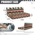 thumbnail image 7 of XYZCANDO Western Cowboys Print RV Dinette Cushions Ethnic Style Bench Cover Comfortable Furniture Covers Washable Camper Accessories Stylish Loveseat Couch Cover for RV Camper Car Bench Brown, 7 of 7