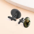 thumbnail image 6 of Saint Patrick's Day Stylish Cufflink Set for Business Attire, Made of Stainless Steel, for Formal Events with Shirt Cufflinks, 6 of 6