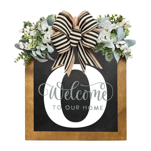 Last Name Front Door Wreath Front Door Porch Decoration for for Home Blessings Spring Parties