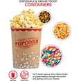 thumbnail image 4 of Stock Your Home 32 Oz Kraft Popcorn Buckets (25 Count) - Greaseproof Vintage Style Popcorn Cups - Disposable Popcorn Containers for Movie Theaters, Amusement Parks, Concession Stands & Themed Parties, 4 of 8