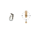 thumbnail image 1 of Reloj de pared con forma de delfín de cerámica, redondo y silencioso, fabricado en acrílico. Ideal para regalar o decorar el hogar o la sala de estar., 1 of 8