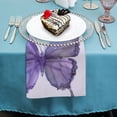 thumbnail image 4 of FANNA Butterfly Cloth Napkins for Farmhouse Party Dining Table Decor - Hotel, Home, Banquet Atmosphere Embellishment - Set of [Quantity] - Polyester 6 PCS, 4 of 7