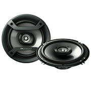 Pionee Max Power 2 Way Slim Mount Car Audio Speakers, Black, TS-F1634R, 4 Pack