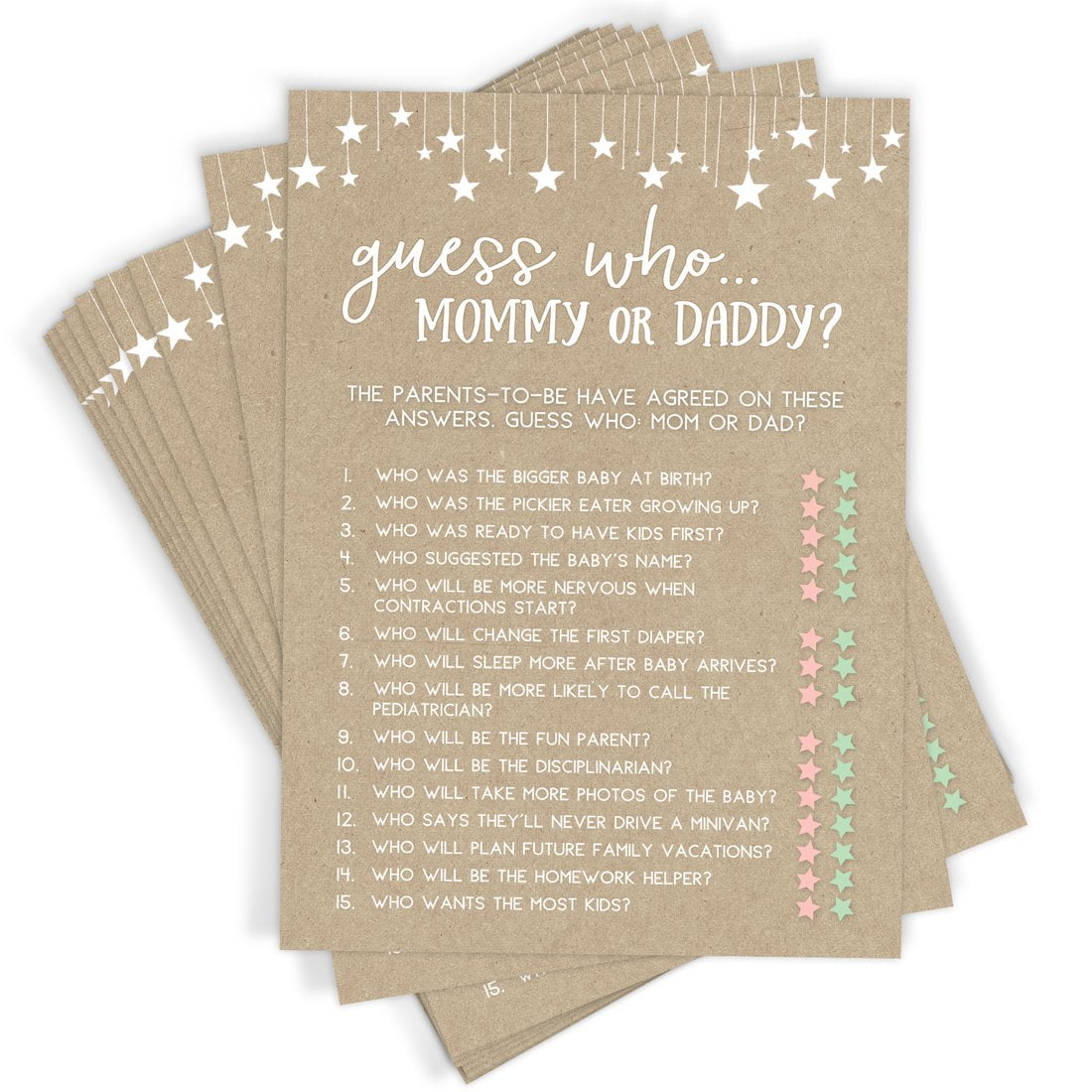 unique baby shower activities