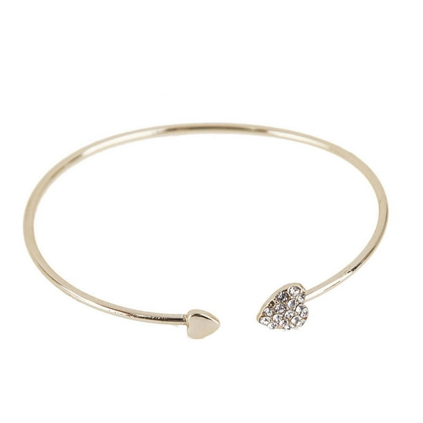 Pulseras para mujer, regalos para mujer, pulsera para mujer, pulsera con apertura de cristal en forma de corazón, paño de cocina de colores acrílicos