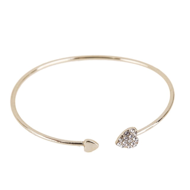 Pulseras para mujer, regalos para mujer, pulsera para mujer, pulsera con apertura de cristal en forma de corazón, paño de cocina de colores acrílicos