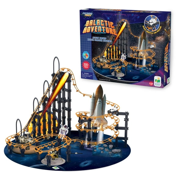 The Learning Journey International Techno Trax Aventure Galactique Kit de Construction de Montagnes Russes Cadeau STEM pour Garçons et Filles 8+ 300+ Pcs