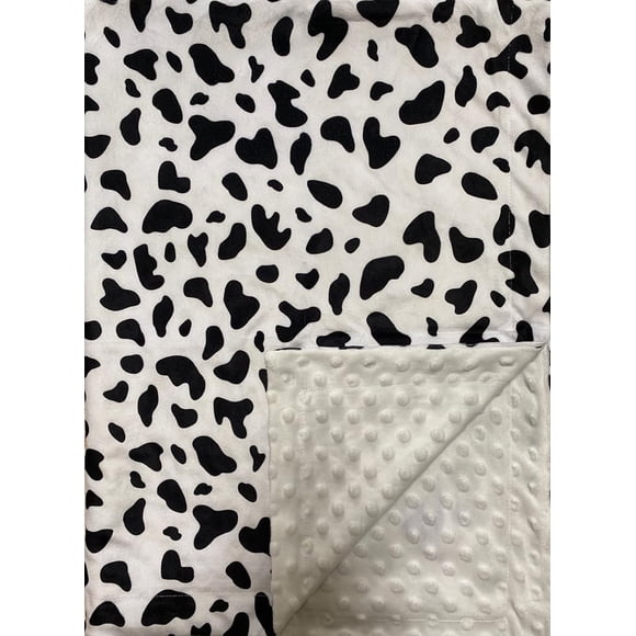 Manta para Bebé CLOSOCKEY 75x100 cm Súper Suave Minky con Estampado de Vaca