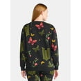 thumbnail image 3 of Wicked Women's Graphic Print Fleece Sweatshirt with Long Sleeves, Sizes XXS-XXL, 3 of 5