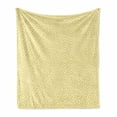 thumbnail image 1 of Greek Key Soft Flannel Fleece Throw Blanket, Roman Culture Themed Minimalist Pattern Meander Diagonal Squares Tile, Cozy Plush for Indoor and Outdoor Use, 70" x 90", Yellow White, by Ambesonne, 1 of 6