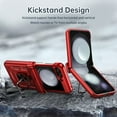 thumbnail image 6 of Innens Case for Samsung Galaxy Z Flip 5 5G Shockproof Pone Cover with Slide Camera Lens Protector and Ring Stand, Red, 6 of 17