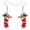 Red, variant on Acrylic Cute Christmas Stockings Earrings Cartoon Socks Dangle Jewelry For Women Holiday Party Gifts