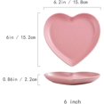 thumbnail image 2 of YISITIAN 2 Pcs Colorful Matte Heart-Shaped Ceramic Plates - Versatile for Salad, Dessert & Steak, Stylish Tableware for Home Kitchen/Dining AZ1014-1287, 2 of 6